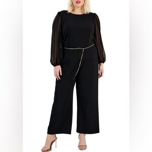 CONNECTED APPAREL
PLUS SCUBA CREPE LONG JUMPSUIT 18W with Tag